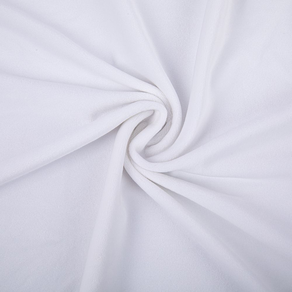 Микровелюр 312±5 г/м², 150х160±2 см, №003 белый, Gamma MCVN