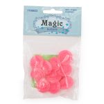 Пуговицы на ножке Розочки, 10 шт (9 ярко-розовый)