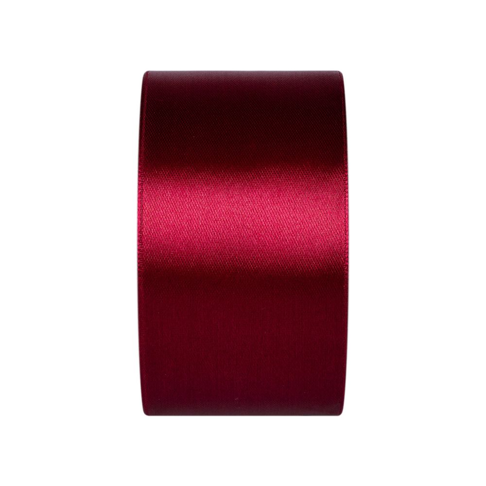 Лента атласная 1-сторонняя 50.0 мм / 33±2 метра, 048 бордовый, Gamma