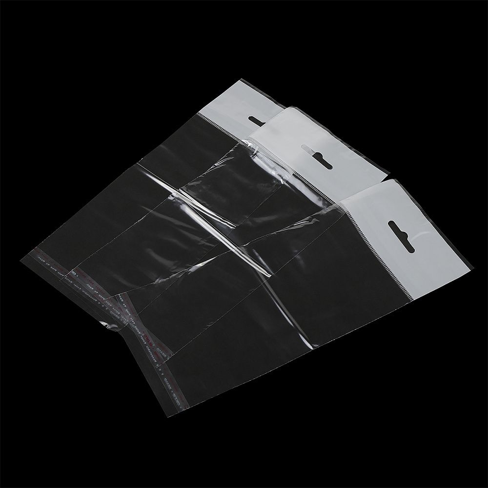 Пакет упаковочный полипропиленовый клеевой клапан (скотч) с еврослотом 10х15+4 30мкм, цв. белый, уп.100 шт