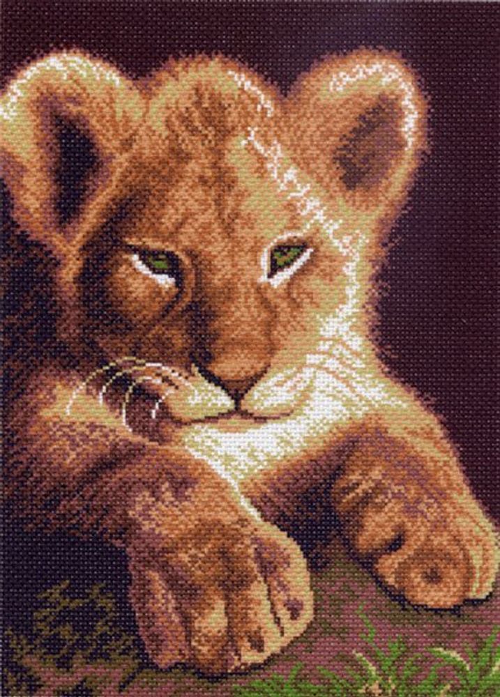 Рисунок для вышивания Матренин Посад (канва), 37х49 -0352 Львенок