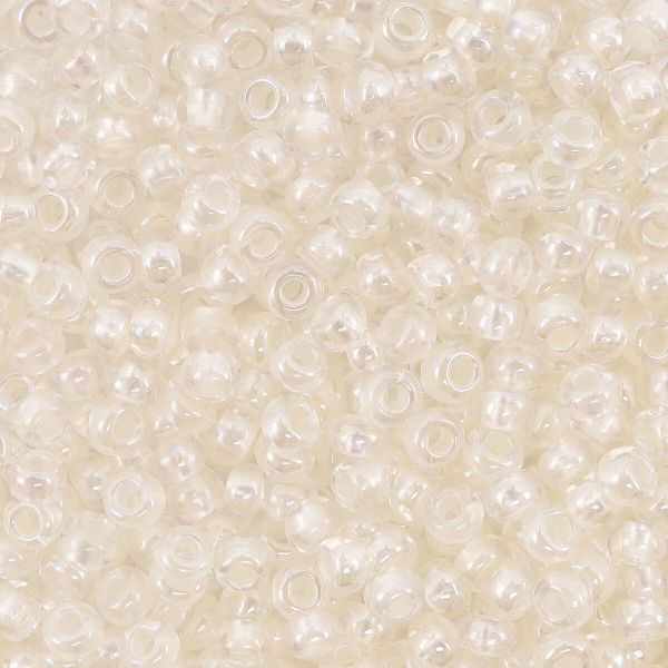 Бисер Preciosa прозрачный с перламутр. цвет.центром, круг.отв., 100 г (5х20 г), (382PI)331-19001/10/0