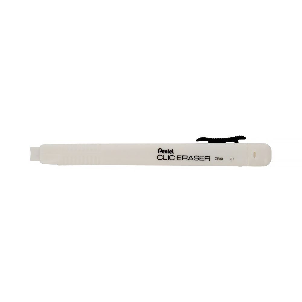 Ластик-карандаш Clic Eraser 12 шт, ZE80-W белый корпус, Pentel