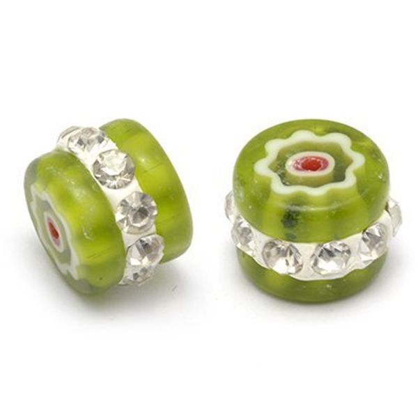 Бусины пластик ⌀10 мм, in ⌀1 мм, цв. 1, 2 шт, Tesoro