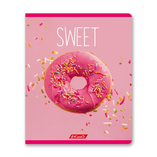 Тетрадь ученическая общая, A5+ 48 л. на скобе 65 г/м², белизна 100%, 10 шт, линия в термоусадочной пленке, 000309 Сластёна, Светоч 48ТСК5_1_3_2