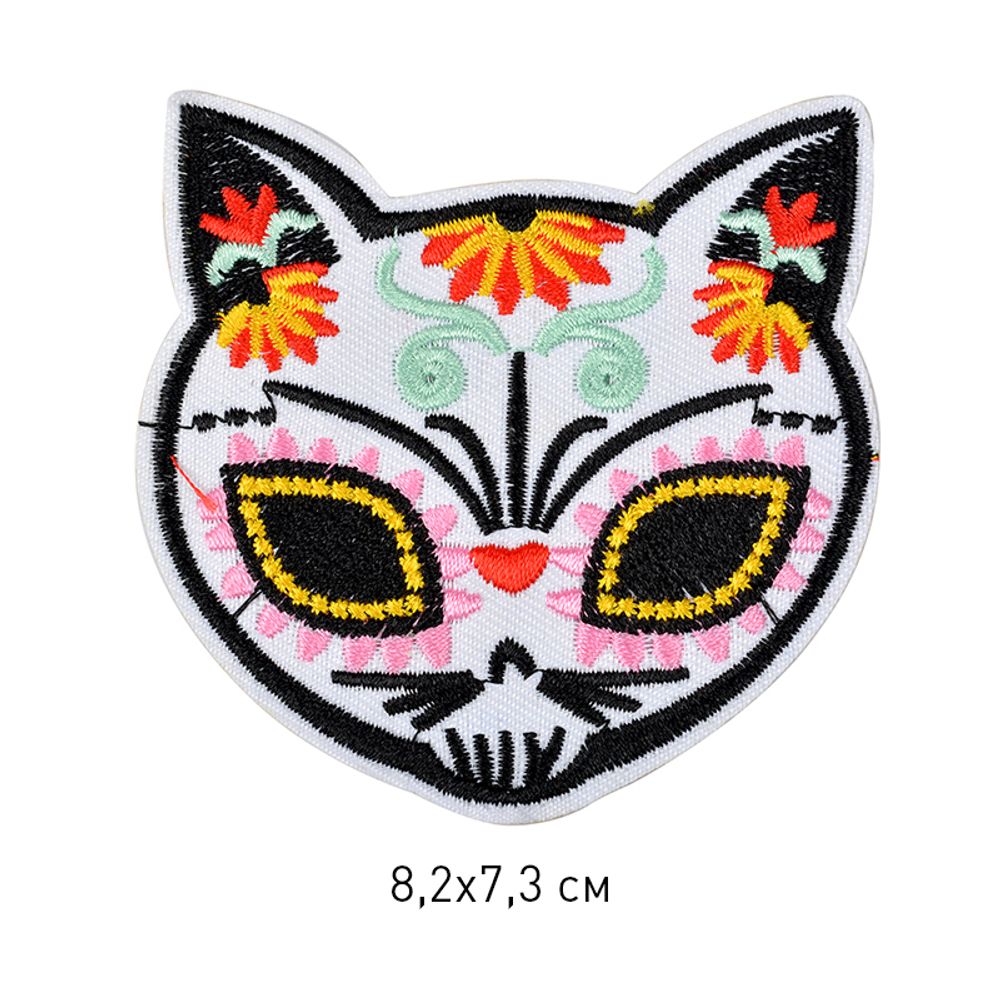 Термоаппликация Кошка 8,2х7,3см, 10 шт