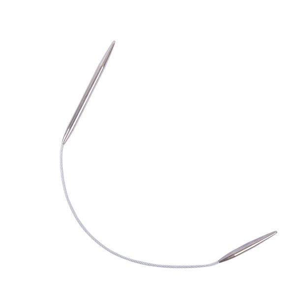 Спицы круговые металл ⌀4.0 мм, 25 см, 1 шт, с металлической леской, Gamma MNF