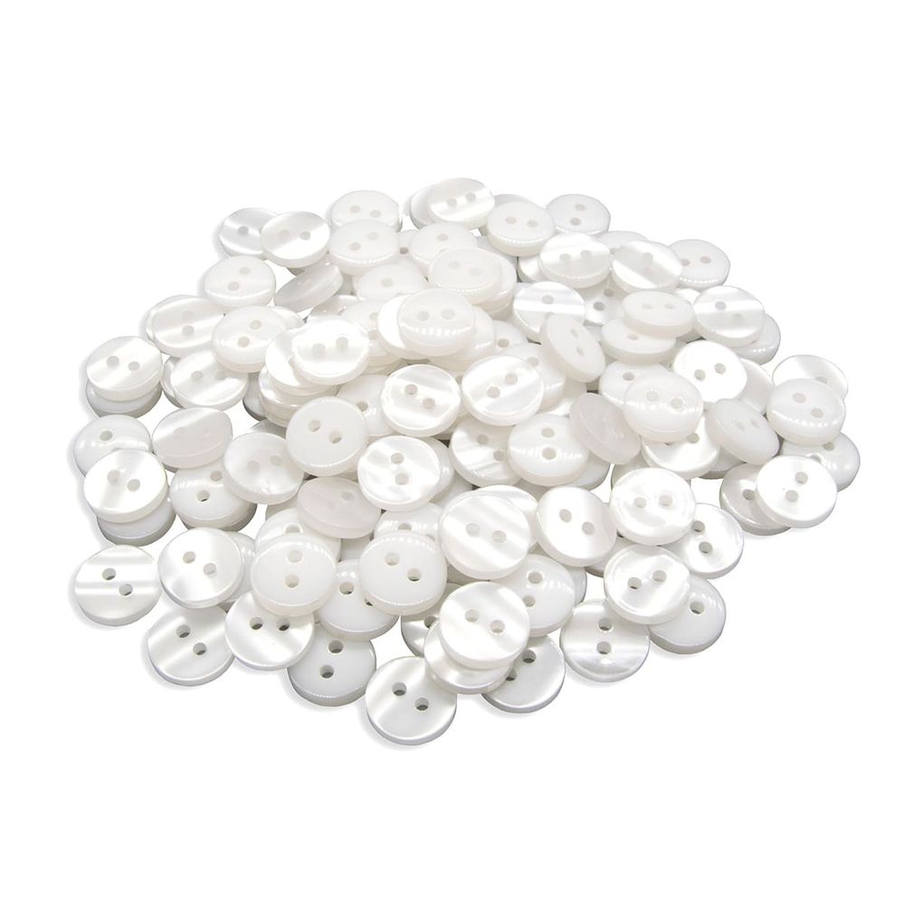 Пуговицы 2 прокола 18L (White (белый)), CX-K-25, 144 шт