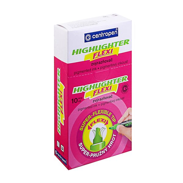 Текстовыделитель HIGHLIGHTER FLEXI-(super-flexible tip) 8542/1 1-5 мм, 10 шт, 8542/1 оранжевый, Centropen 8542/1