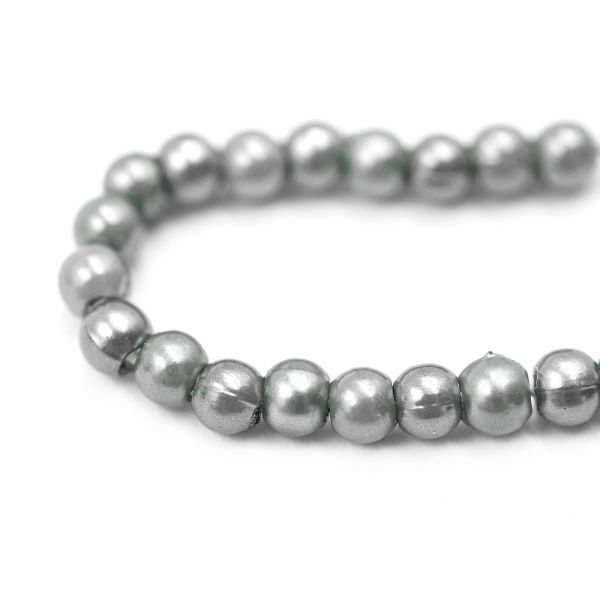 Бусины пластик (жемчуг) ⌀3 мм, 20 г, Astra&Craft, 031 NL серый