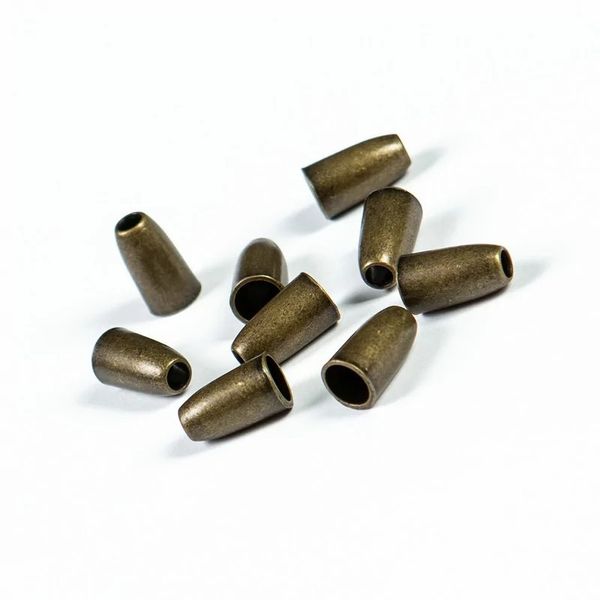 Наконечник для шнура металл колокол ⌀3,5/6,5 мм, 14х8 мм, мет. цв.латунь, 20 шт
