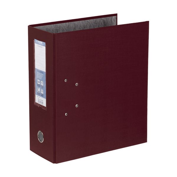 Регистратор PVC 125 мм, 15 шт, Classic A4 арочный механизм, бордовый 251544, Expert Complete