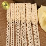 Набор вязаного кружева Kruzhevo №4 цв.молочный (6 дизайнов по 4,5м)