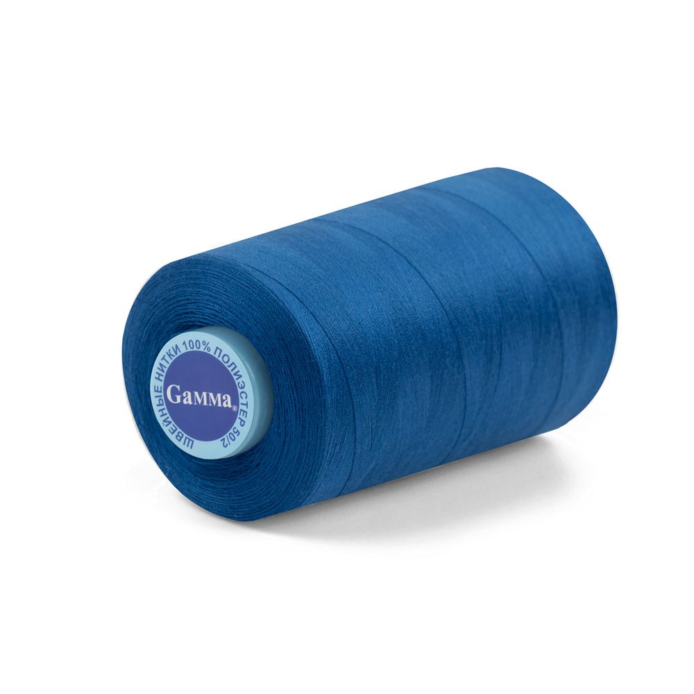 Нитки универсальные Gamma 50/2, 4570 м (5000 ярд) / 1 кат., 288 синий