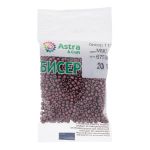 Бисер Astra&Craft 11/0 (2.1 мм), 200 г (10х20 г), цв. М904 коричневый/непрозрачный, матовый