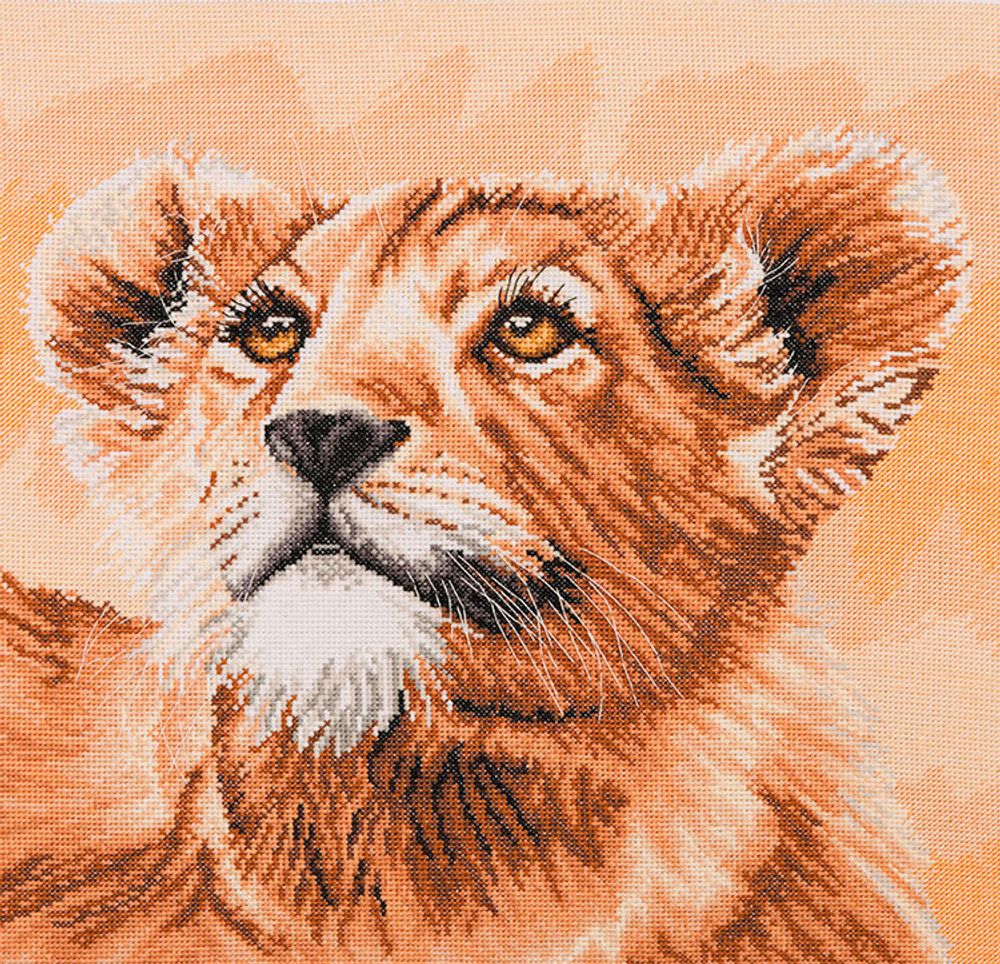 Набор для вышивания Maia &quot;Lion Cub - Little Princess&quot; 30*30см, MEZ Венгрия, 5678000-05046