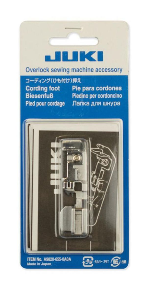 Лапка для оверлока MO-735, 654DE, 644D для вшивания шнура, A98206550A0A, Juki, 1 шт