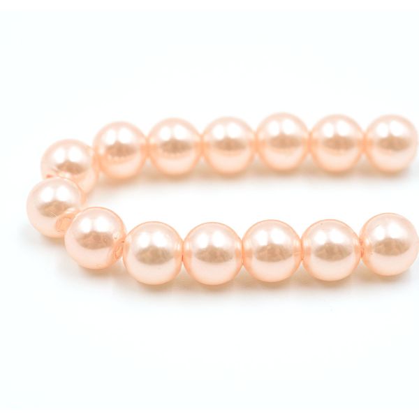 Бусины пластик (жемчуг) ⌀8 мм, 25 г, Astra&Craft, 006 NL розовый