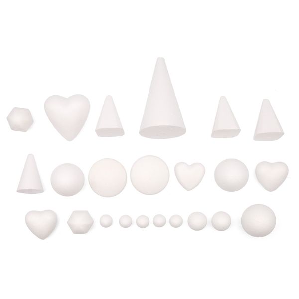 Заготовки из пенопласта, набор 21 шт