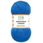 Пряжа Вязь Акриловая тонкая / уп.3 мот. по 100 г, 360 м, 650 синий