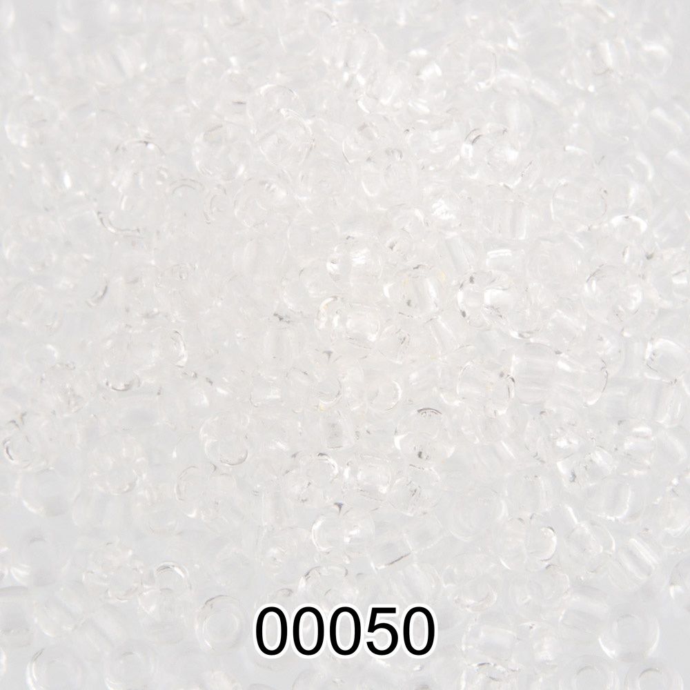 Бисер Preciosa круглый 10/0, 2.3 мм, 500 г, 00050 (Ф088) прозрачный