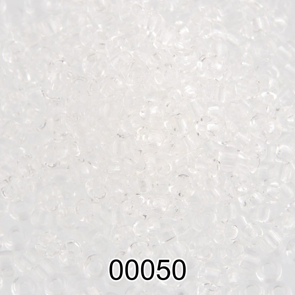 Бисер Preciosa 10/0 (2.3 мм), 500 г, 00050 (Ф088) прозрачный