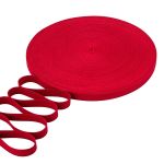 Стропа (ременная лента) 26 мм / 100 метров, [17.55 г/пог.м], матовая, имитация хлопка, 22 красный, 3Al357