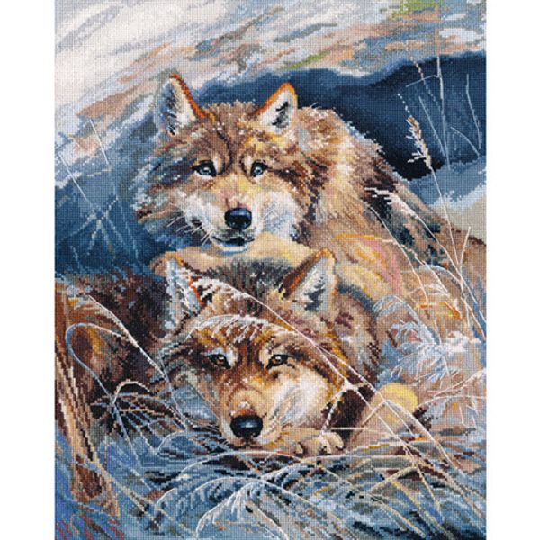 Набор для вышивания нитками Овен, Идиллия 30х37см