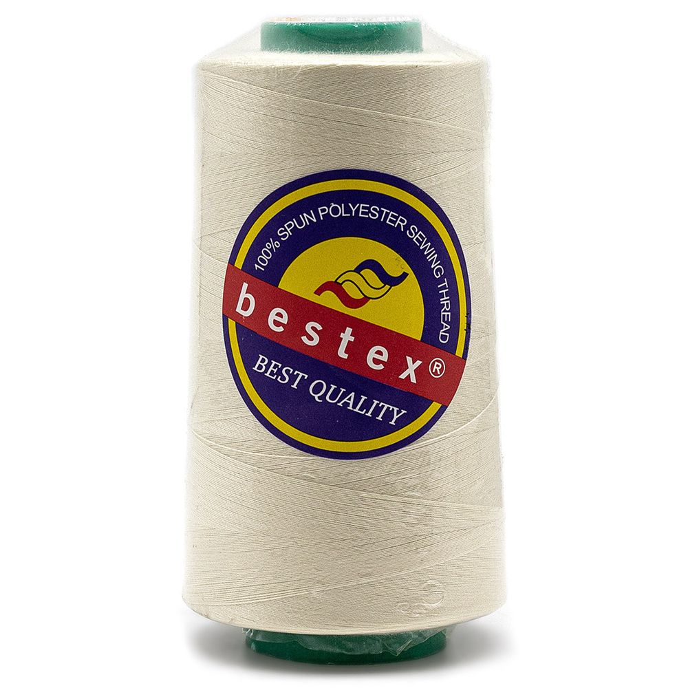 Нитки универсальные Bestex 50/2, 4570 м (5000 ярд) / 1 кат., 152 бело-молочный