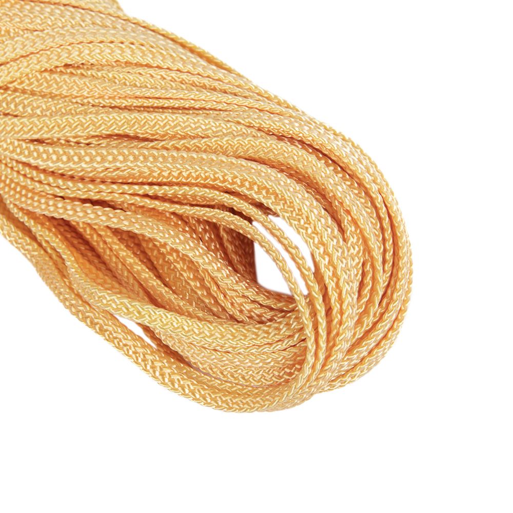 Шнур плоский п/а ⌀5.5 мм, 50 м, 100043 / золотисто-желтый, Gamma 1с19