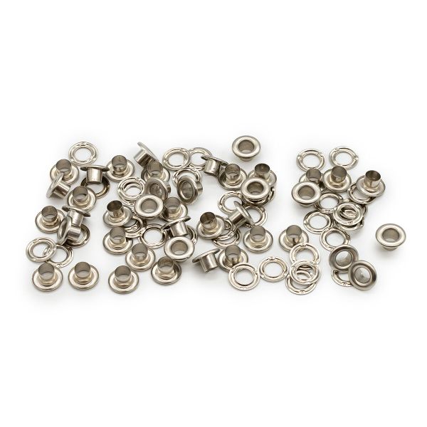 Люверсы металл ⌀_4.87 мм (внутр.), h5.66 мм (внутр.), №3, сталь, New Star, никель, уп≈5000 шт