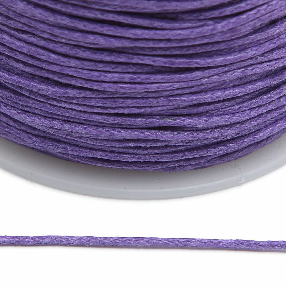Шнур вощеный 1,0 мм / 100м цветной на катушке 0371-9002 (170 темно-фиолетовый)