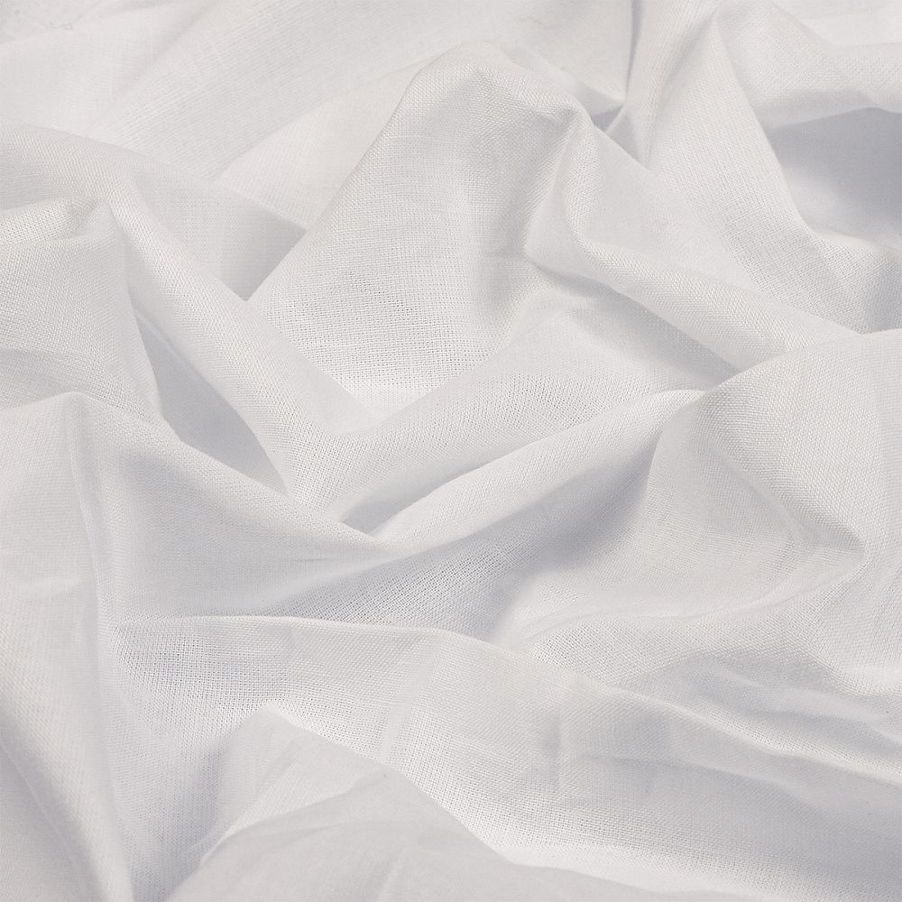 Батист 72 г/м², 150 см / 1 метр, TBY.Bt.01.1, цв.белый