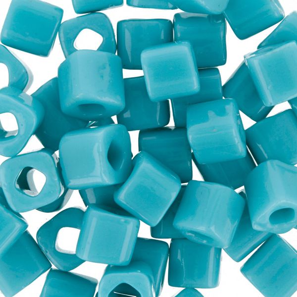 Бисер Toho Cube 1 (4 мм), 25 г (5х5 г), 0055 бирюзовый