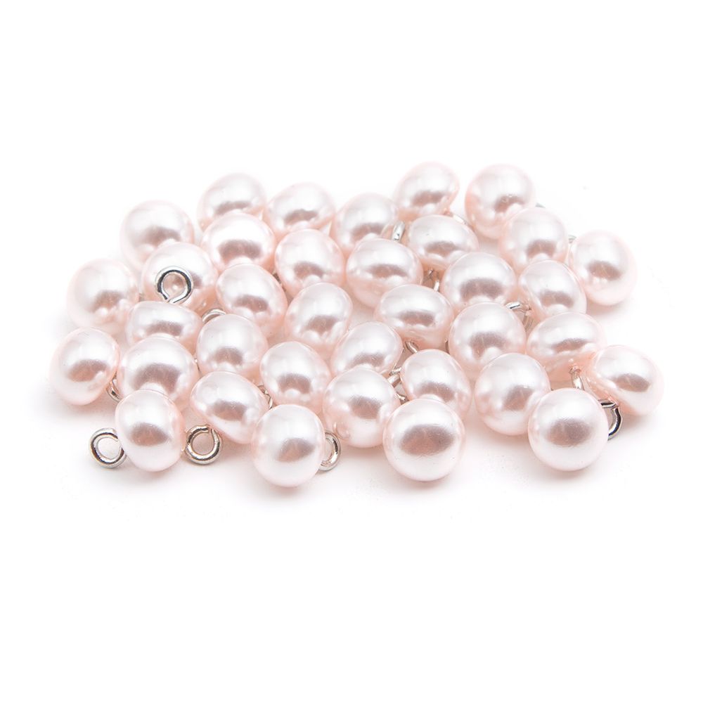 Пуговицы на ножке 8мм (Pink1 (розовый1)), 36 шт