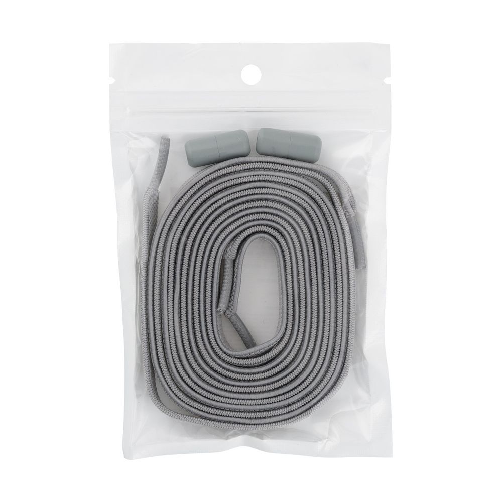 Шнурки эластичные с застежкой №6 Серый, Gamma GBG-06