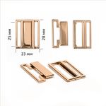 Пряжка-застежка для купальников металл 25.0 мм, 123SW цв.золото уп.10 шт