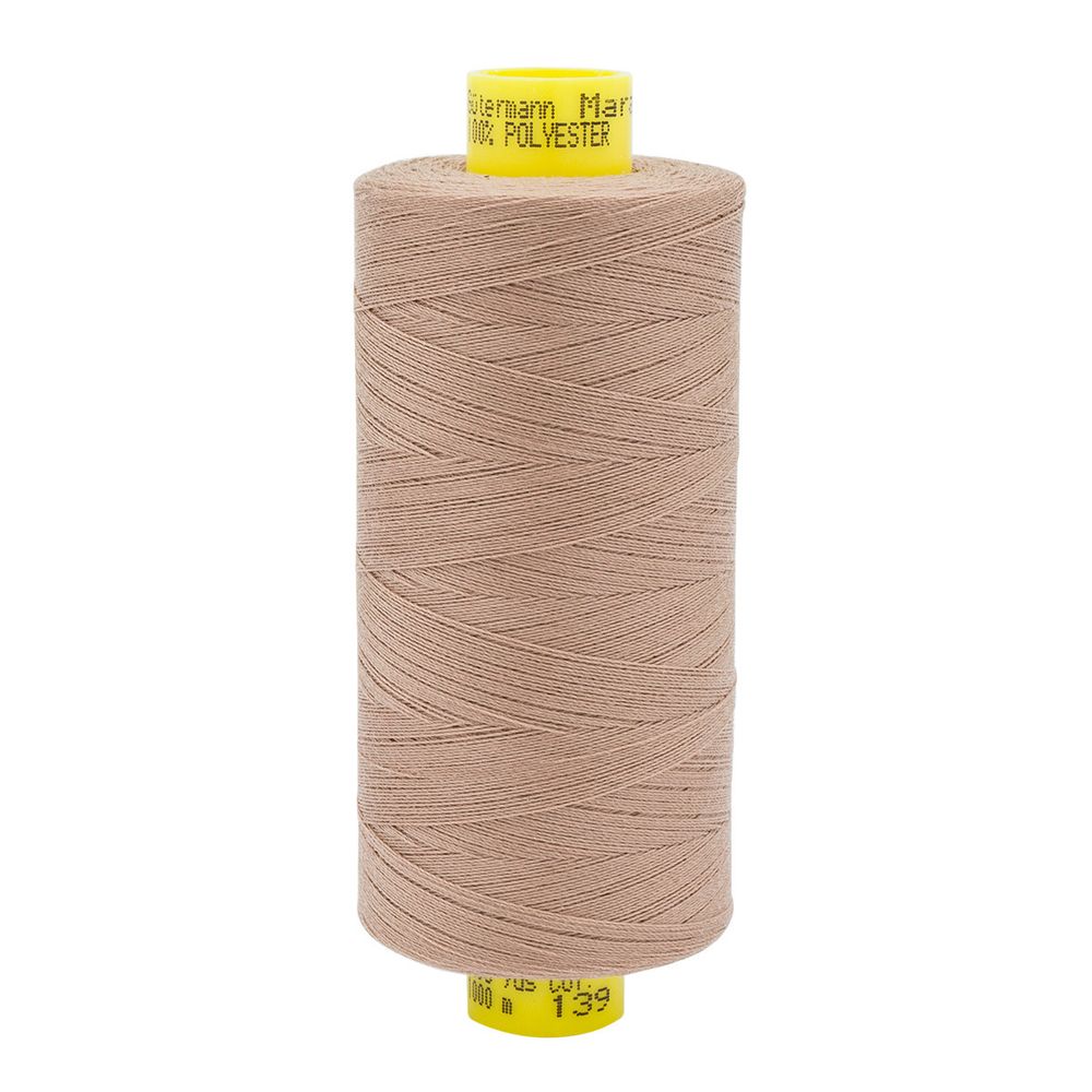 Нитка универсальная Gutermann Mara 120/2, 1000 м, 700207, 139 бежево-коричневый, 1 шт