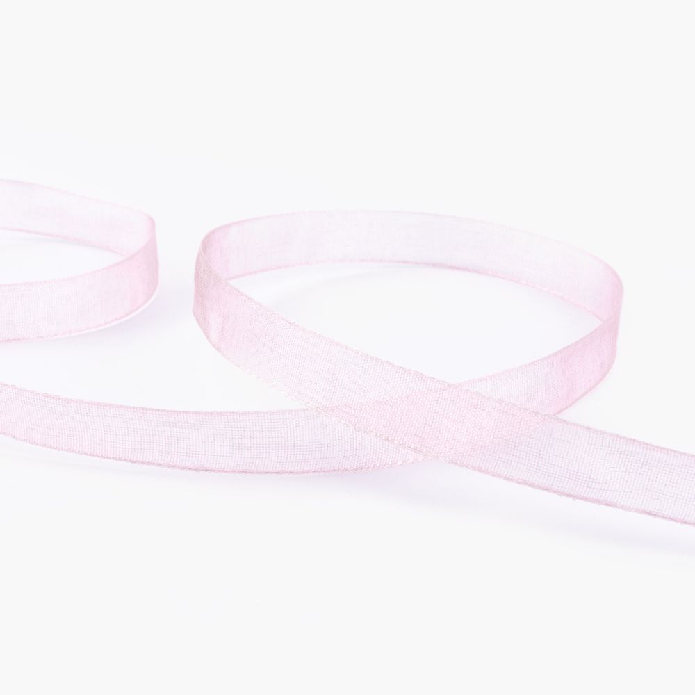 Лента капроновая (органза) 10.0 мм / 22.8±1 метра, 050 бл.розовый, Blitz OR-10