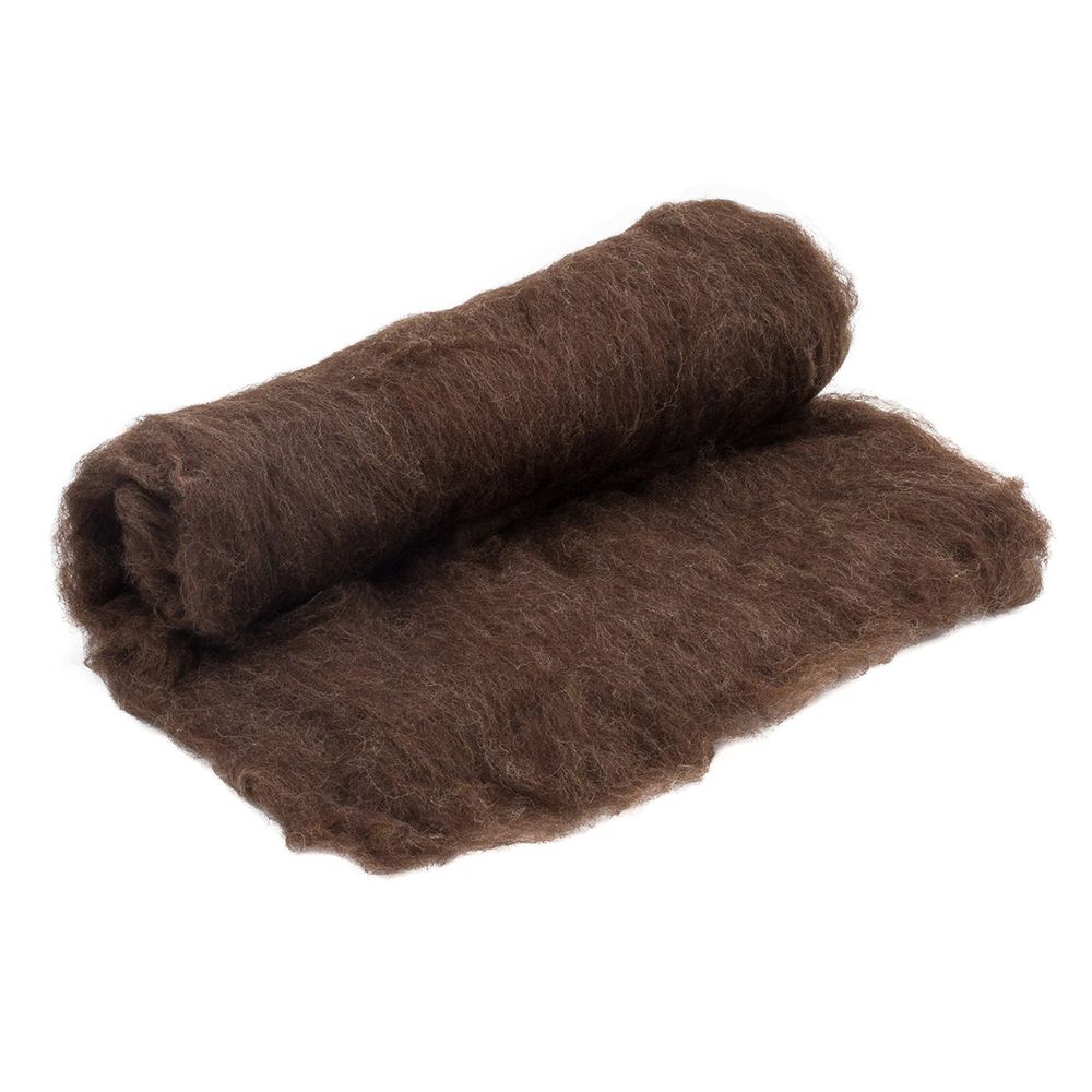 Шерсть для валяния Кардочес Верблюд 100 г. 063 шоколад, Камтекс