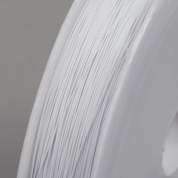 Ювелирный тросик (ланка) 0.38 мм / 100 м, TBY.ЮТ.0.38, цв.белый