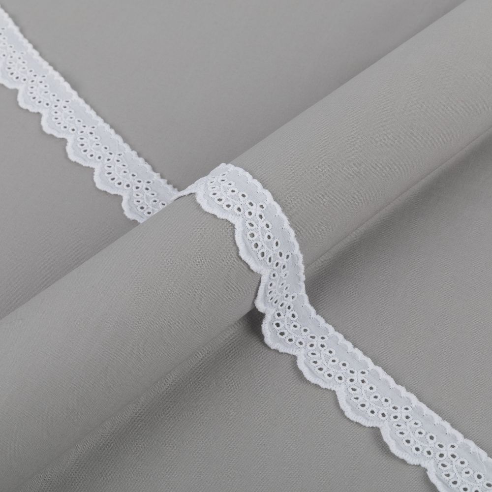 Кружево шитьё 28 мм / 9±0.2 метров, Турция, белый, Gamma GYEM-2801