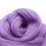 Шерсть для валяния полутонкая 100%, 100г, 22 сирень