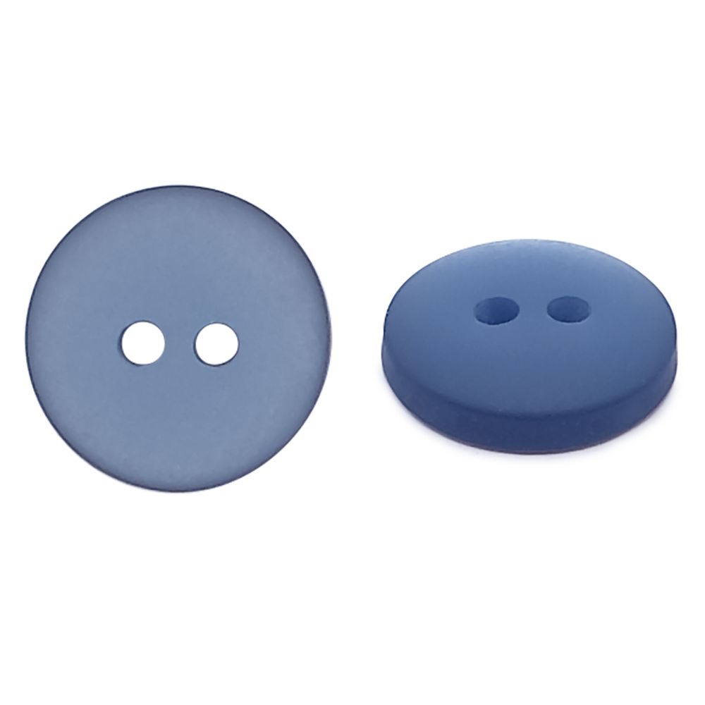 Пуговицы на 2 прокола 18L (11мм), пластик (col.41 сине-голубой), CR-K18M, 144 шт