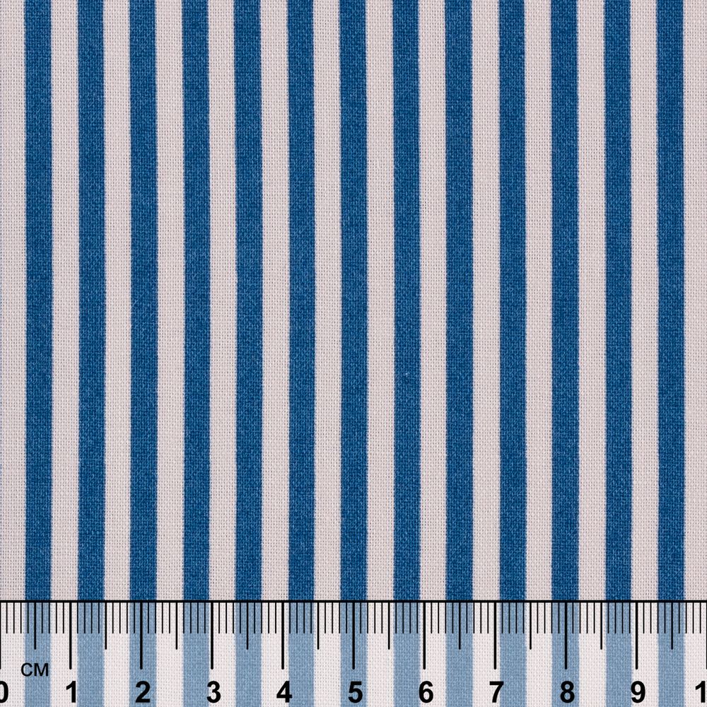 Ткань для пэчворка PEPPY БАБУШКИН СУНДУЧОК ФАСОВКА 100х112 см, 140±5 100% хлопок, БС-34 полоска ярко-синий, Peppy БАБУШКИН СУНДУЧОК