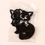 Термоаппликация кошка 11х6см (упак. 5 шт) черный, 5 шт