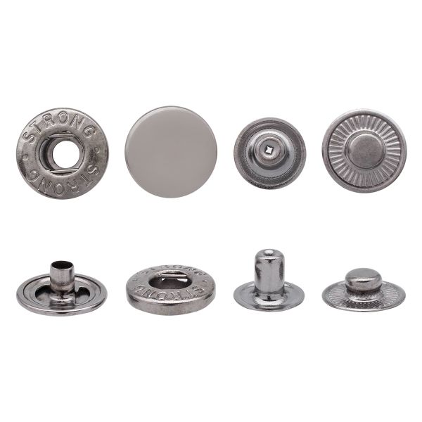 Кнопка Альфа (S-образная) ⌀15.0 мм, 72 шт, МЕТАЛЛ, черный никель, NEW STAR