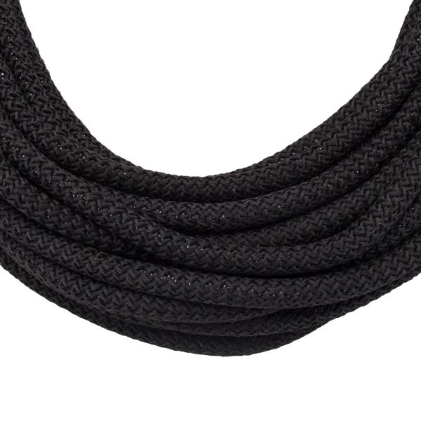Шнур отделочный ⌀9.0 мм / 25 метров, черный (полиэстер 74%, полипропилен 26%), Р5458