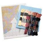 Набор для вышивания нитками Hobby&Pro, Друзья, 28х27 см