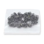 Пуговицы на ножке 16L (10мм) со стразом, металл (Pewter олово (черный никель)), 36 шт, ME 625